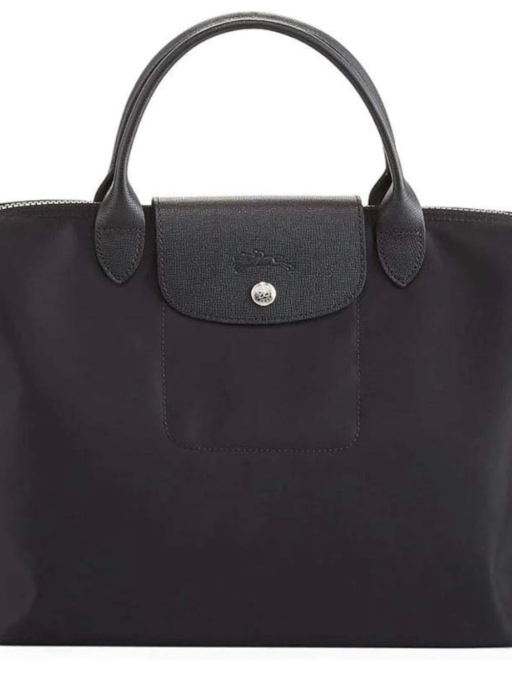 Longchamp Small Top-Handle Tote in Black